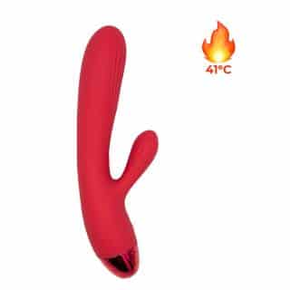 Вибратор-кролик с пульсацией и нагревом Woma Irene, красный Вибратор-кролик с пульсацией и нагревом Woma Irene, красный