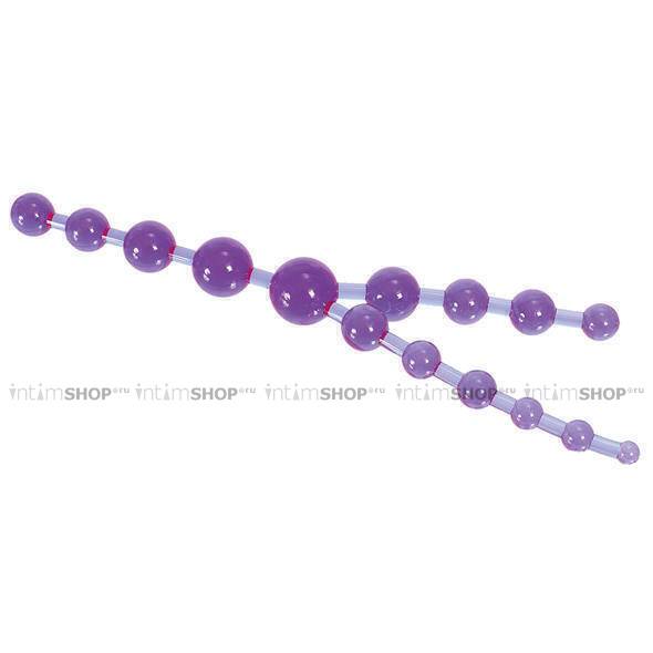 Анальные бусы Seven Creations Triple Anal Pleasure Beads, фиолетовые