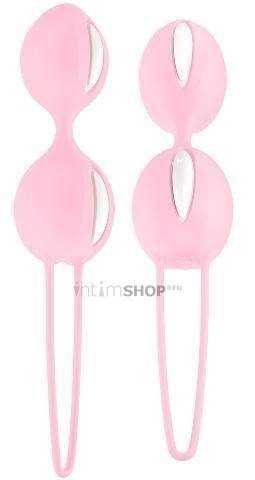 Вагинальные шарики Smartballs Duo, цвет нежно-розовый