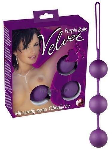 Вагинальные Шарики Velvet Purple Balls
