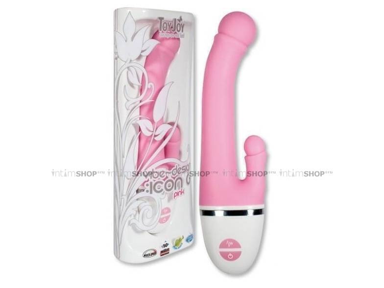 Вибратор для точки G и клитора Vibe-Design Icon G Pink - Toy Joy