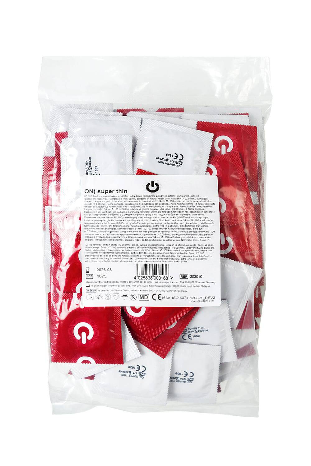 Презервативы ON) Super Thin №100 супер тонкие, 100 шт УТ-00004060 - ON) - Ультратонкие презервативы - Купить