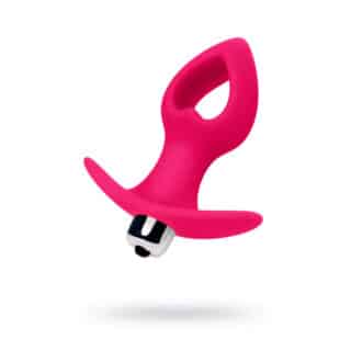 Анальная вибропробка Toyfa Popo Pleasure S c пультом ДУ, розовая 0T-00007254 - TOYFA - Анальные игрушки с дистанционным управлением - Купить