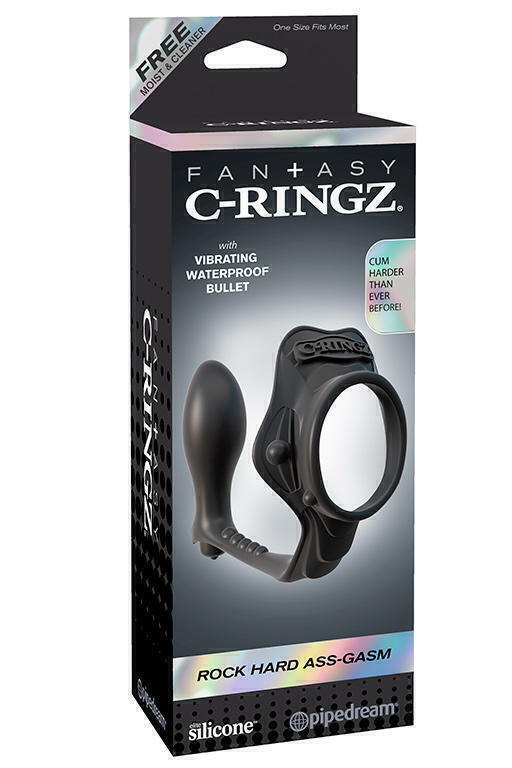 Эрекционное кольцо с анальным стимулятором PipeDream Anal Fantasy Collection Ass-Gasm, черный PD4623-23 - PipeDream - Кольца с анальной стимуляцией - Купить