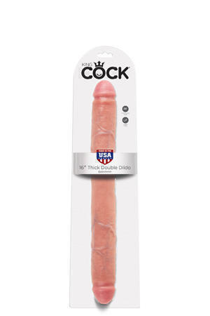 Фаллоимитатор двусторонний U-формы средний DOUBLE TROUBLE PipeDream King Cock телесный PD5514-21 - PipeDream King Cock - Двухсторонние фаллоимитаторы - Купить