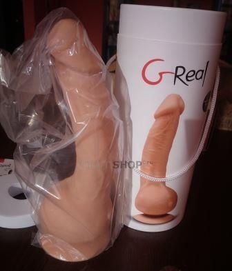 Фаллоимитатор с вибрацией Gvibe Greal Mini 18.5 см, телесный FT10639 - Gvibe - Реалистичные вибраторы - Купить