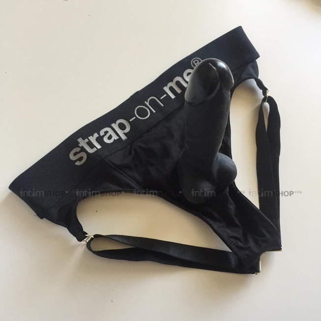 Фаллоимитатор Strap-on-me Realistic, S 17 см, черный 6015810 - Strap-on-me - Фаллоимитаторы с мошонкой - Купить