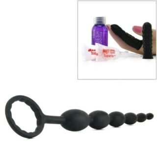 Анальный вибростимулятор елочка Pipedream Beginner's Power Beads, черный  4657-23 PD - PipeDream - Анальные ёлочки - Купить