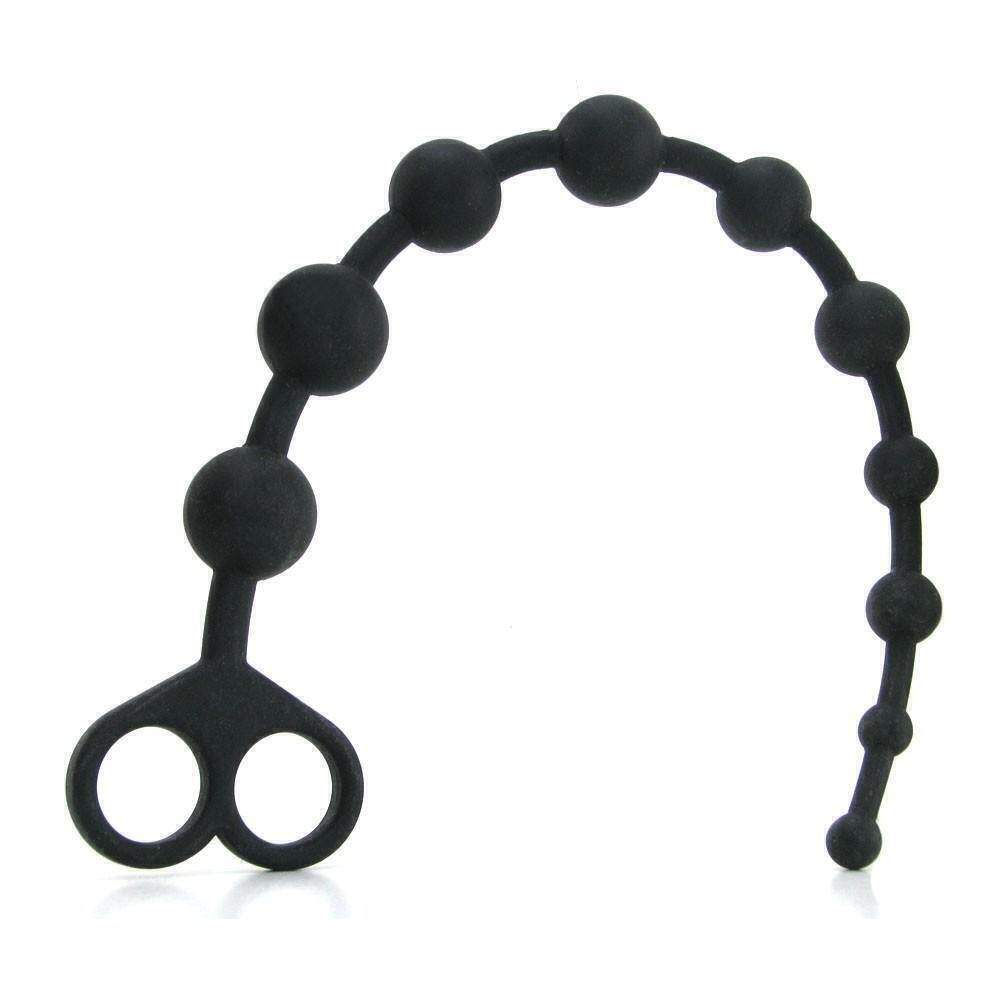 Анальный вибростимулятор елочка Pipedream Beginner's Power Beads, черный  4657-23 PD - PipeDream - Анальные ёлочки - Купить