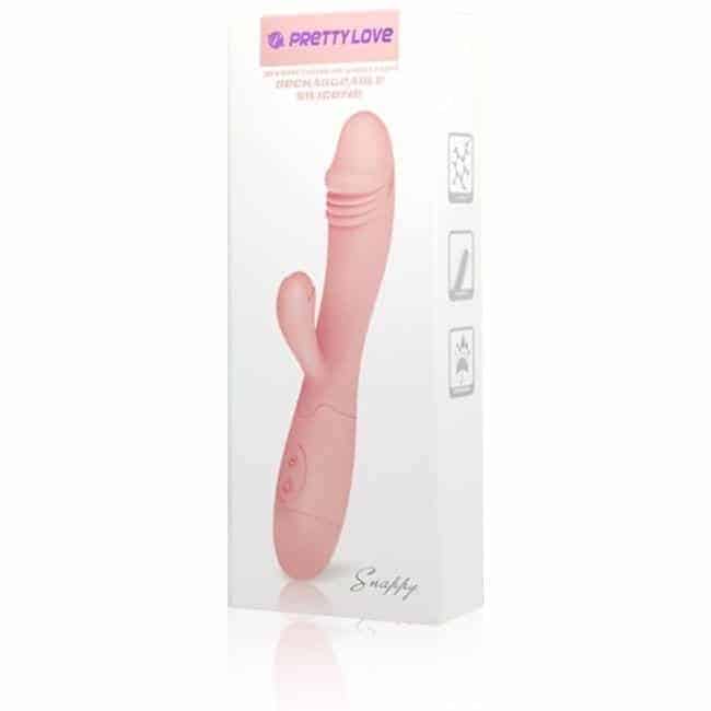 Вибратор с дополнительным стимулятором клитора Pretty Love Blithe, розовый  6603BI0334 - Pretty Love - Вибраторы-кролики - Купить