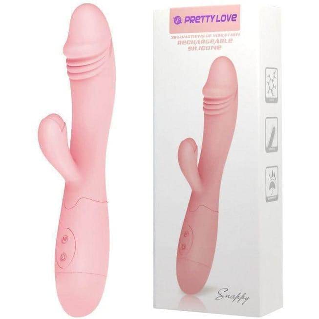 Вибратор с дополнительным стимулятором клитора Pretty Love Blithe, розовый  6603BI0334 - Pretty Love - Вибраторы-кролики - Купить