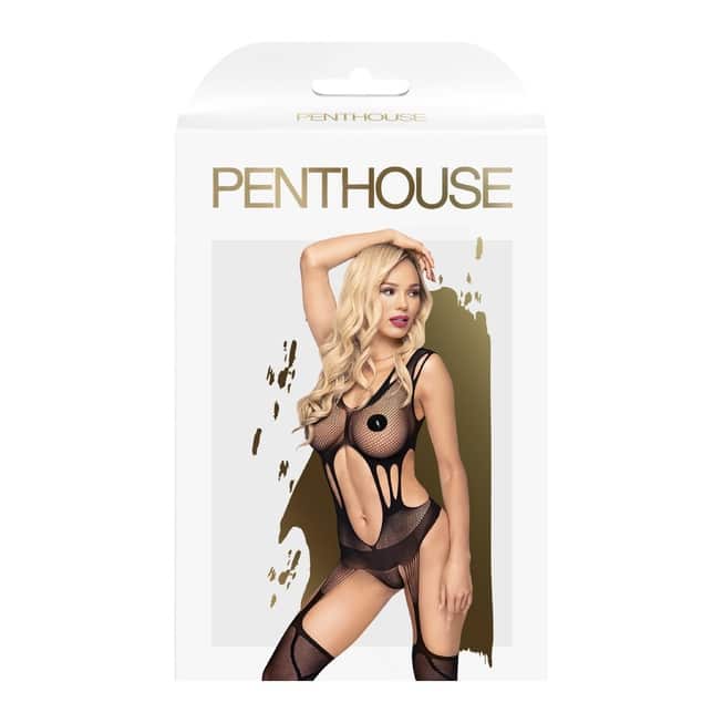 Чулок на тело Penthouse Sex Dealer, черный, S/L 4005065 - Penthouse Lingerie - Эротические чулки на тело - Купить