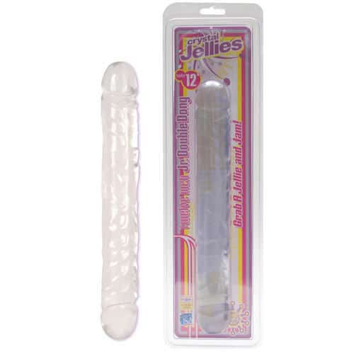 Двухсторонний фаллоимитатор Doc Johnson Crystal Jellies Double 30.5 см, розовый 0287-01/3000003243 - Doc Johnson - Двухсторонние фаллоимитаторы - Купить