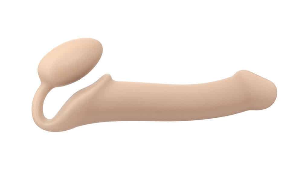 Гибкий страпон Strap-on-me Semi-Realistic L, чёрный 6012857 - Strap-on-me - Безремневые/Двойные страпоны - Купить