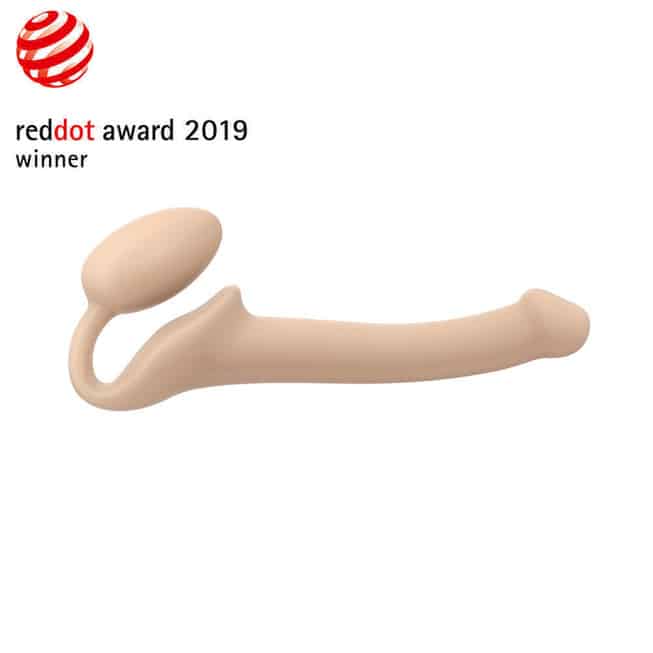 Гибкий страпон Strap-on-me Semi-Realistic L, телесный 6012918 - Strap-on-me - Безремневые/Двойные страпоны - Купить