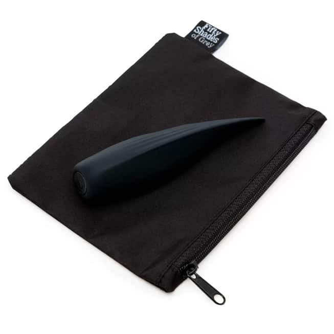 Мини-вибратор с кончиком-язычком Fifty Shades of Grey Sensation, черный 82935 - Fifty Shades Of Grey - Мини-вибраторы - Купить