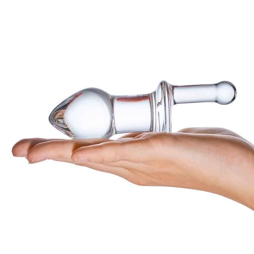Стеклянная пробка Glas Pacifier 8 см, бесцветный GLAS-88 - Glas - Анальные пробки - Купить
