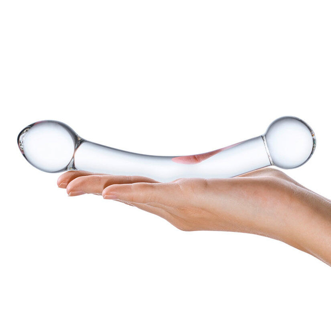Стеклянный стимулятор точки G Glas Curved G-Spot 15.2 см, бесцветный GLAS-146 - Glas - Анальные стимуляторы - Купить