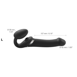 Страпон с вибрацией Strap-on-me 3 мотора L, фиолетовый 6013939 - Strap-on-me - Безремневые/Двойные страпоны - Купить