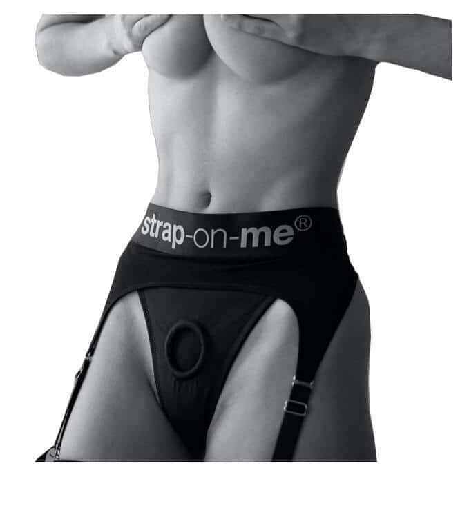 Трусики для страпона Strap-on-me Heroine Harness M, синие 6017746 - Strap-on-me - Трусики с кольцом - Купить
