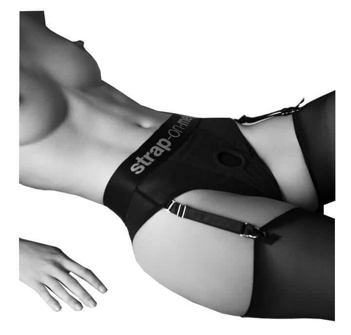 Трусики для страпона Strap-on-me Diva Harness M, черные 6015988 - Strap-on-me - Трусики с кольцом - Купить