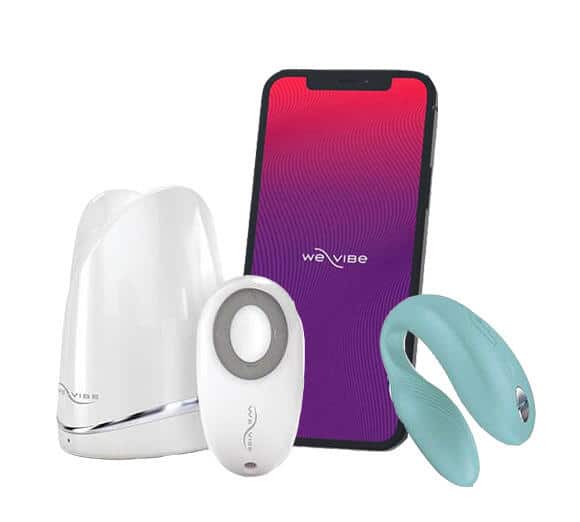 Вибромассажер для пар We-Vibe Sync с пультом ДУ, мятный ъ07925 - We-Vibe - Вибраторы для пары - Купить