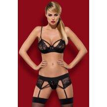 Комплекты Obsessive Wonderia set, Чёрный, L/XL