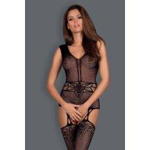 Боди Obsessive F 232 bodystocking, Чёрный, S/M/L