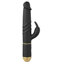 Фрикционный вибратор с ротационными шариками Dorcel Furious Rabbit 2.0, чёрный