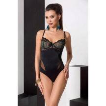 Боди Passion Lingerie Floris body, Чёрный, S/M