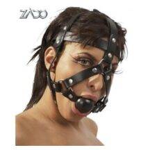 BDSM Маска с кляпом кожа ZADO Harness