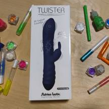 Вибратор-кролик Adrien Lastic Twister с ротацией