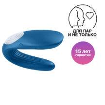 Стимулятор для пар Satisfyer Double Whale, синий