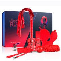 Набор БДСМ Secret Pleasure Chest Crimson Dream 9 предметов, красный