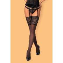 Чулки Obsessive Ailay stockings, Чёрный, S/M