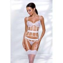 Корсеты Passion Lingerie Kyouka corset White, Белый, L/XL