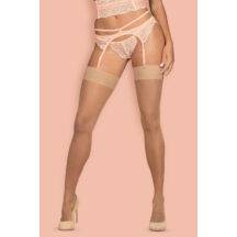 Чулки Obsessive S 800 stockings Nude, Телесный, L/XL