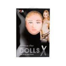 Кукла надувная анус-вагина ToyFa Dolls-X Блондинка с виброяйцом, 160 см