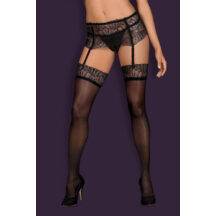 Чулки Obsessive Chiccanta stockings, Чёрный, S/M