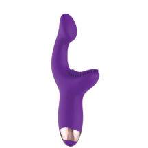 Вибратор-кролик с клиторальной щеточкой Evolved G-Spot Pleaser, фиолетовый