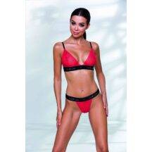 Комплект Passion Lingerie Glamiss Red-Black L/XL, красный