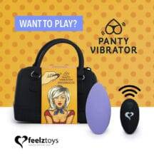 Массажер в трусики FeelzToys Panty Vibe Remote Controlled с пультом ДУ, фиолетовый