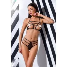 Комплекты Passion Lingerie Rita set with open bra, Чёрный, XXL/3XL