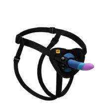 Страпон Romp Piccolo Pegging Kit, черный, сине-фиолетовый