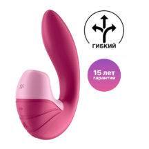 Вибратор с вакуумно-волновым стимулятором клитора Satisfyer Supernova, ягодный