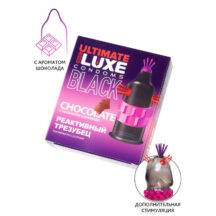 Презерватив стимулирующий Luxe Black Ultimate Реактивный трезубец Шоколад, 1 шт