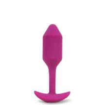 Анальная пробка с вибрацией b-Vibe Vibrating Snug Plug 2, сиреневая