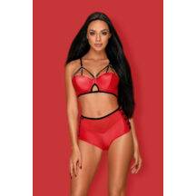 Комплекты Obsessive Leatheria set Red, Красный, L/XL