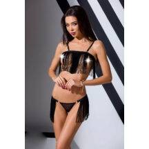 Комплекты Passion Lingerie Kassandra set with open bra, Чёрный, L/XL