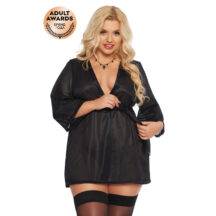 Пеньюар SoftLine Collection Ramona, черный, XXXL